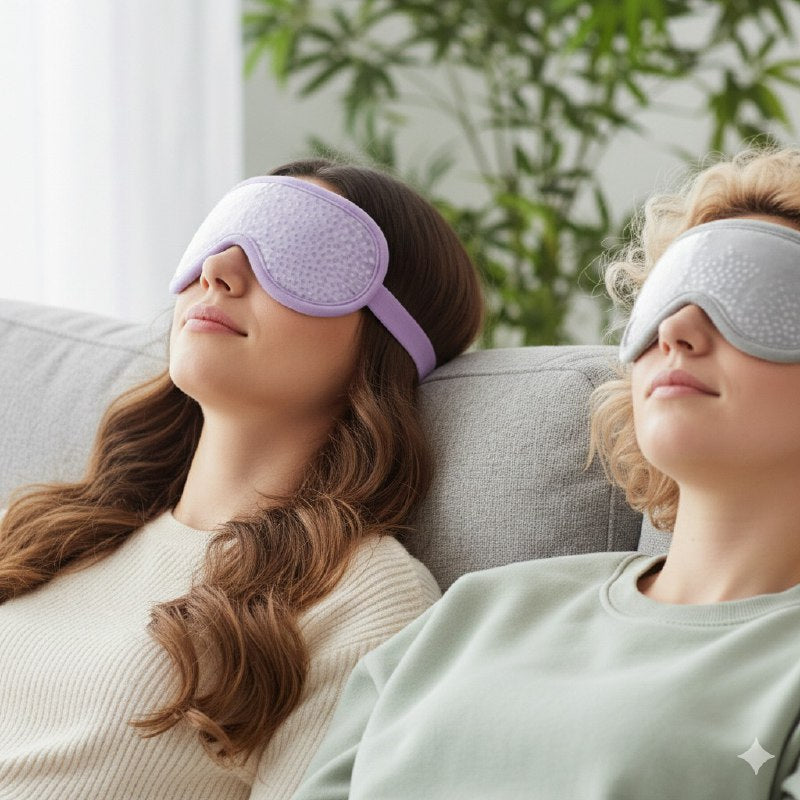 MASCARA DE GEL PARA OJOS, TERAPIA EN FRIO O CALOR QUE REDUCEN INFLAMACION, OJERAS, ETC 10X20CM