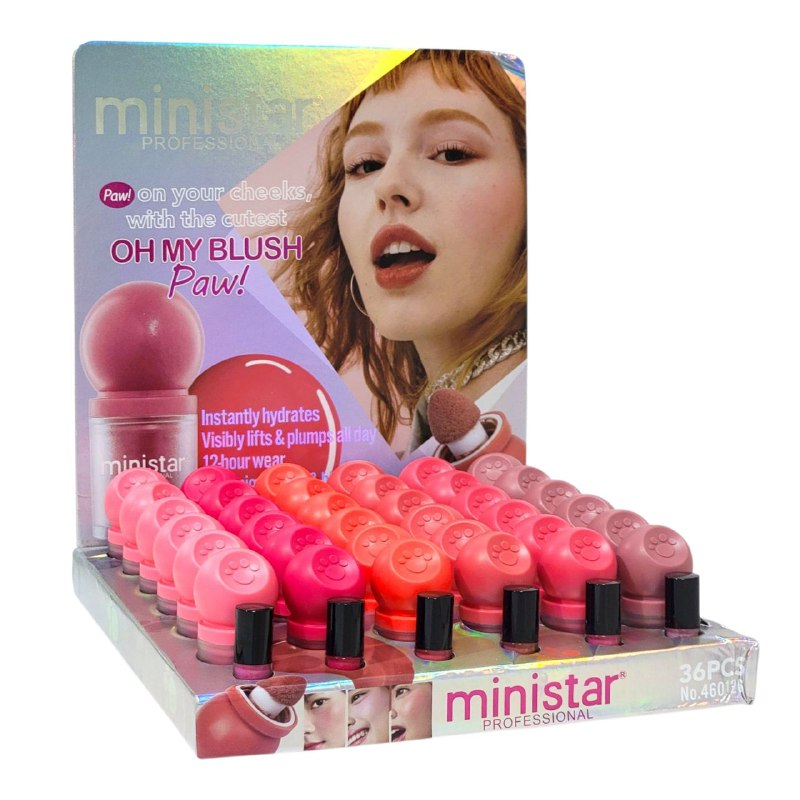 BLUSH LIQUIDO DUPE OHMY BLUSH DOT HIDRATANTE DE LARGA DURACION 10ML, LEVANTA Y RELLENA VISIBLEMENTE TU ROSTRO POR 12H MINISTAR PROFESSIONAL