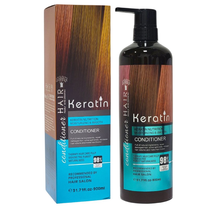 ACONDICIONADOR DE QUERATINA REPARADOR HAIR KERATIN 900ML