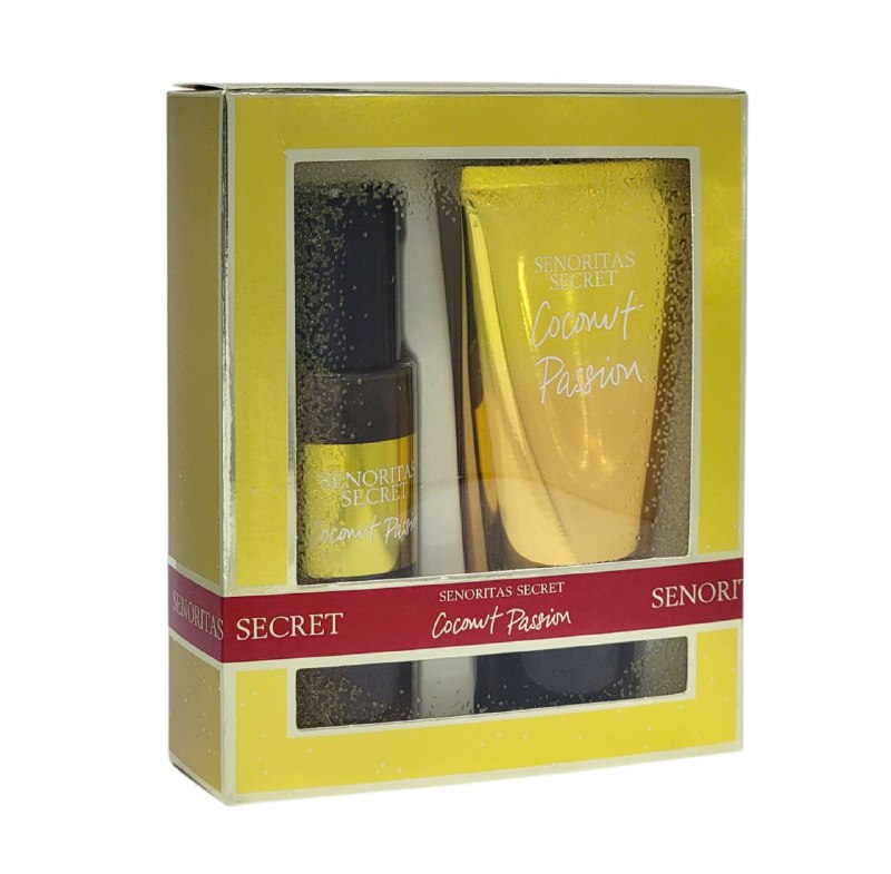 SET SENORITAS SECRET COCONUT PASSION SPLASH 75ML, BODY LOTION 75ML (M) (AROMA VS COCONUT PASSION)