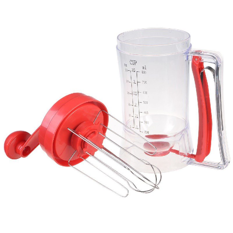 MAQUINA MANUAL DE MASA PARA PANQUEQUES, QUE MEZCLA Y DISPENSA DIRECTAMENTE EN LA PLANTA, LIMPIEZA RAPIDA PANCAKE MACHINE