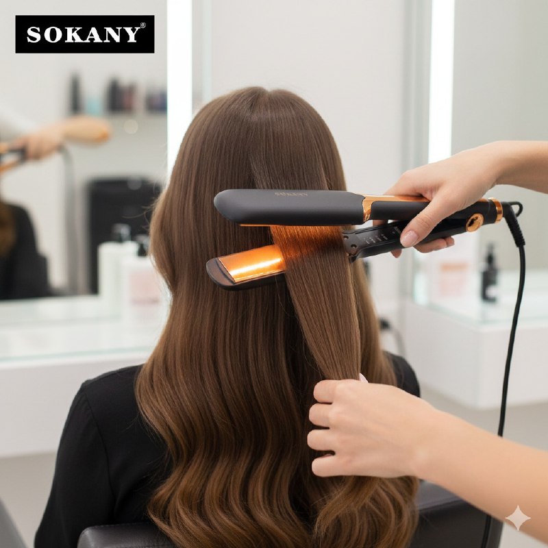 PLANCHA PARA EL CABELLO PROFESIONAL CON TEMPERATURA AJUSTABLE 750 GRADOS MAXIMO, CALENTAMIENTO RAPIDO, PROTECCION DE APAGADO AUTOMATICO SOKANY SK-1907