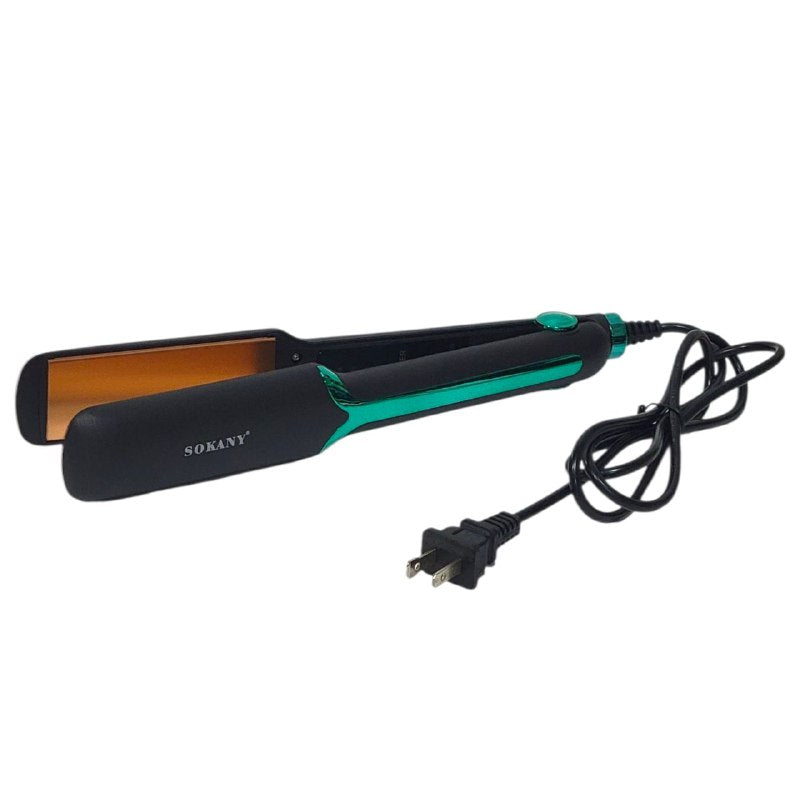 PLANCHA PARA EL CABELLO PROFESIONAL CON TEMPERATURA AJUSTABLE 750 GRADOS MAXIMO, CALENTAMIENTO RAPIDO, PROTECCION DE APAGADO AUTOMATICO SOKANY SK-1907