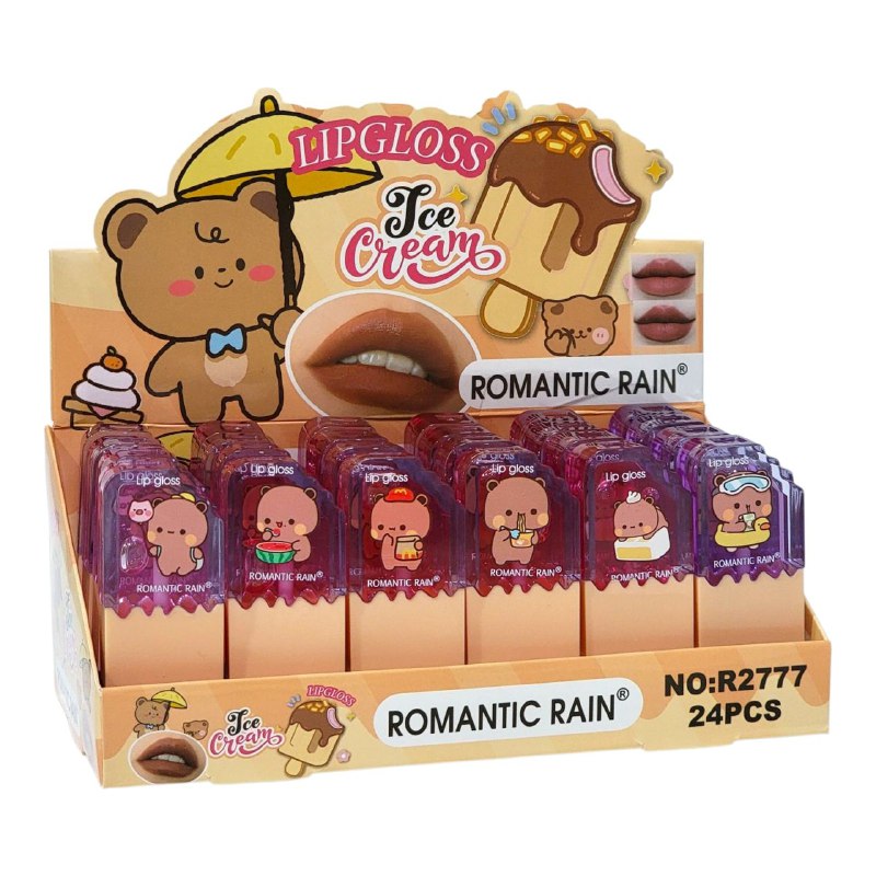 BRILLO LABIAL LIP GLOSS SUAVE Y CREMOSAM OBTEN UN ACABADO BRILLANTE Y JUGOSO QUE REALZA TU BELLEZA NATURAL ROMANTIC RAIN