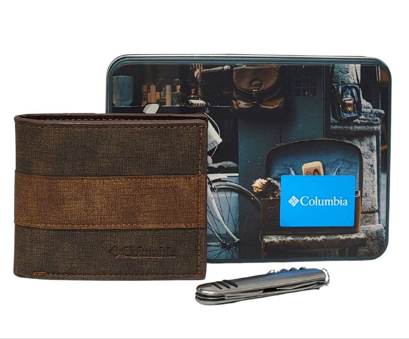 BILLETERA ECONÓMICA COLUMBIA CON NAVAJA