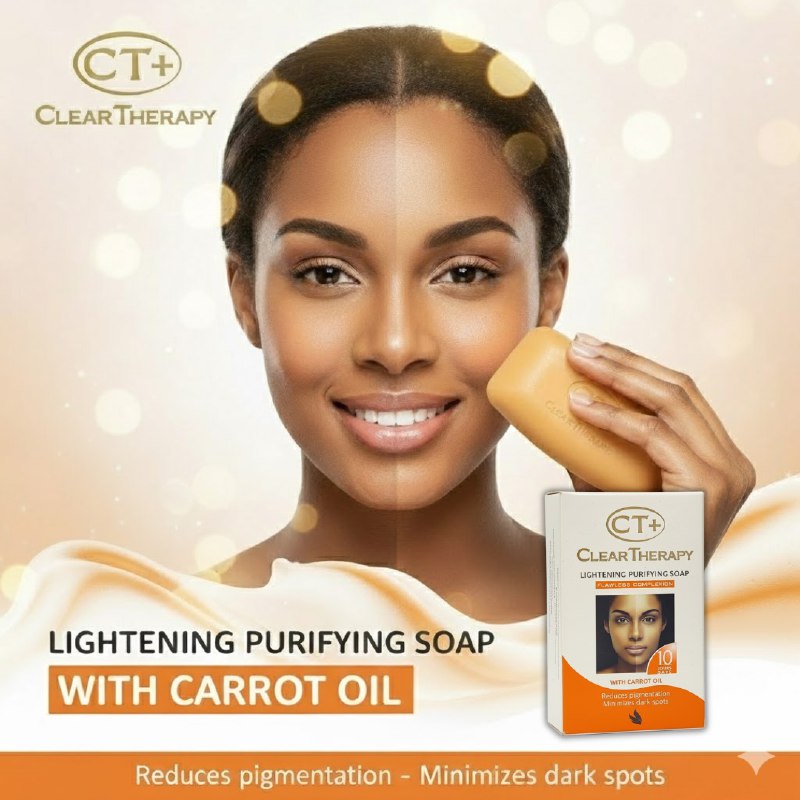 JABON FACIAL EN BARRA ACLARANTE DE ZANAHORIA REDUCE MANCHAS OSCURAS Y LIMPIA CT+ 175G