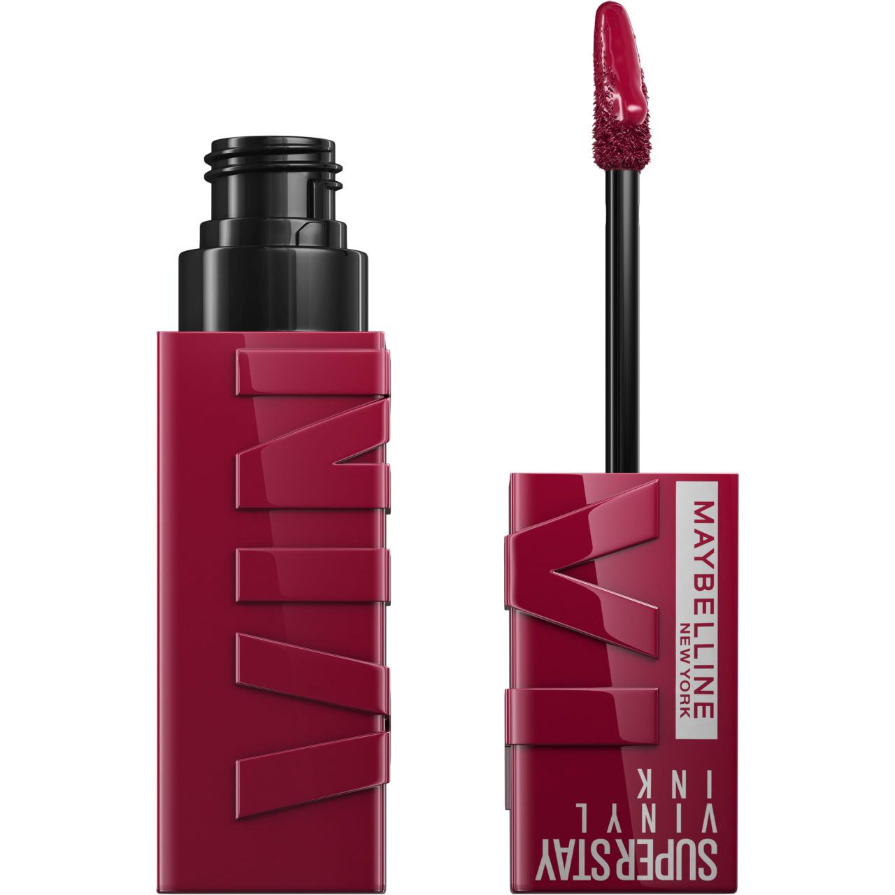 BRILLO LABIAL LIQUIDO DE LARGA DURACION, COLOR ALTAMENTE PIGMENTADO Y BRILLO INSTANTANEO ORIGINAL MAYBELLINE NEW YORK SUPERSTRAY VINYL INK 4.2ML