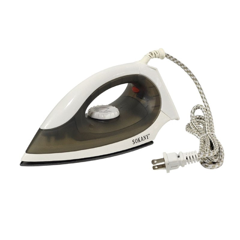 MAQUINA PLANCHA DE ROPA SECA CON POTENCIA OPTIMA DE 1000W, PARA PLANCHADO EN SECO Y CONTROL DE TEMPERATURA AJUSTABLE SOKANY ES-898A
