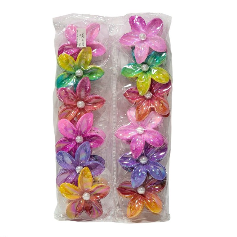 GANCHO PARA EL CABELLO DE PINZA DE FLOR HAWAIANA, PINZAS DE SUJECION FUERTE, ACCESORIO PARA EL CABELLO 8CM, PAQUETE 12UND