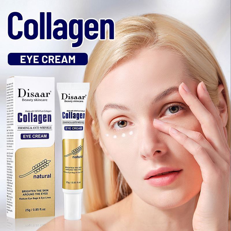 CREMA FACIAL DE OJOS CON COLAGENO PARA OJERAS, BOLSAS Y LINEAS FINAS DISAAR 25G