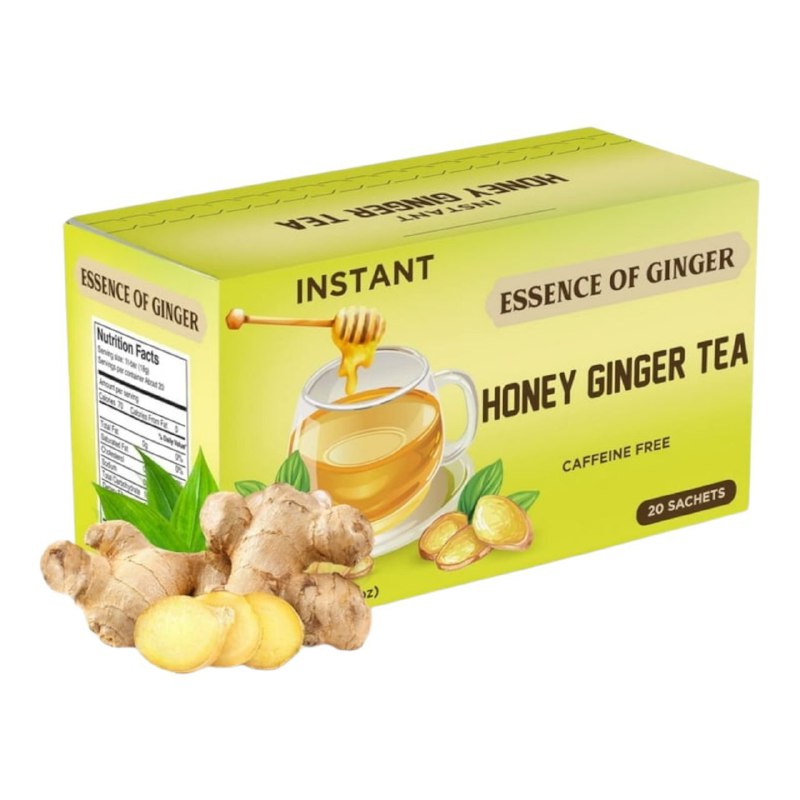 TE INSTANTANEO DE MIEL Y JENGIBRE SIN CAFEINA REFRESCANTE PARA EL RESFRIADO COMUN Y DIGESTION ESSENCE 20UND