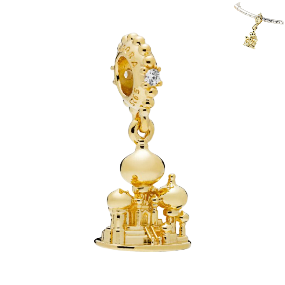 PCHARM1890 CASTILLO DE ALADINO COLOR DORADO