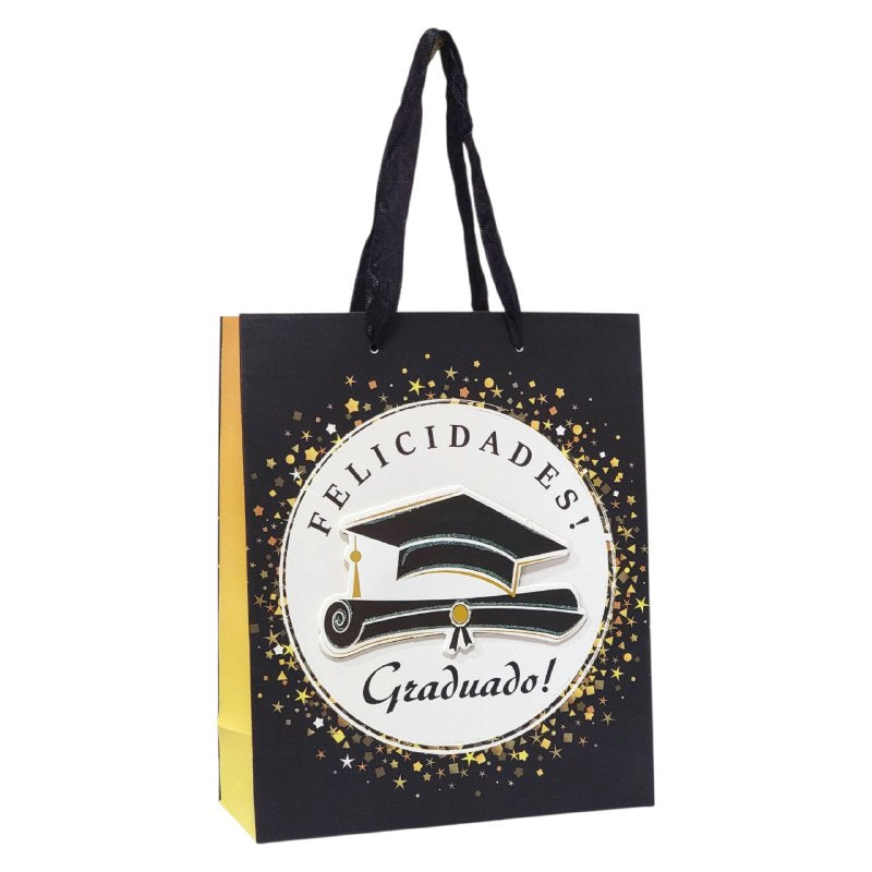 BOLSA DE REGALO DE GRADUACION PEQUEÑA 19.5X23.5X8CM