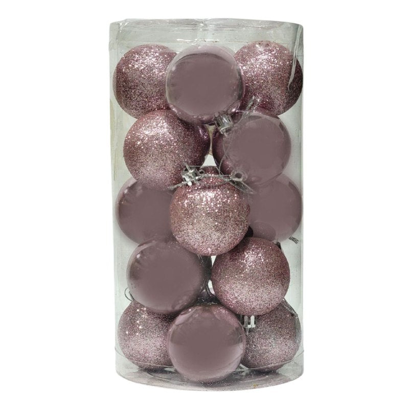 DECORACION ADORNO NAVIDEÑO PAQUETE DE 20 BOLAS DECORATIVAS, 5CM IDEALES PARA DARLE UN TOQUE UNICO A TU ARBOL DE NAVIDAD