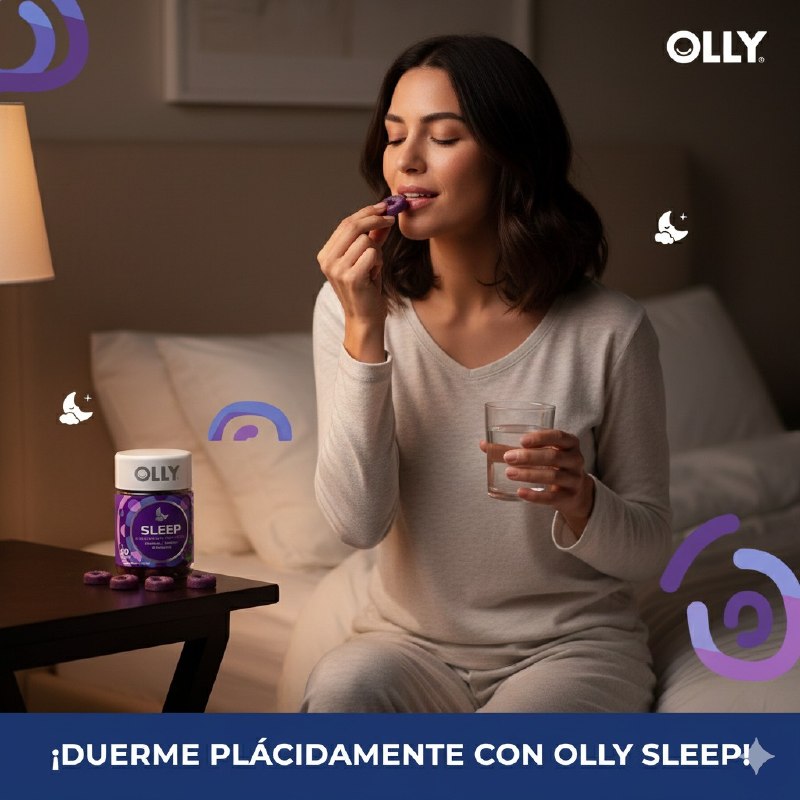 VITAMINAS EN GOMITAS DE MELATONINA PARA UN CICLO DE SUEÑO SALUDABLE OLLY SLEEP 50UND
