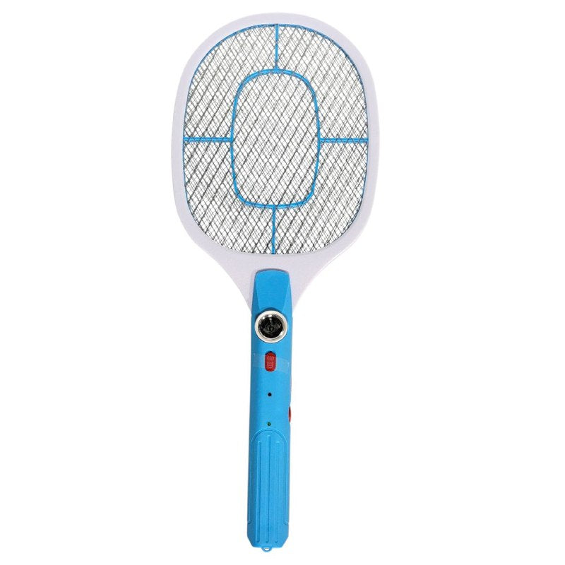 RAQUETA MATA MOSQUITOS ELECTRICA CON ALTA ENERGIA PARA ELIMINAR INSECTOS ZANCUDOS DE FORMA EFECTIVA Y RAPIDA, CON ENCHUFE PLANO PARA RECARGARLA GECKO