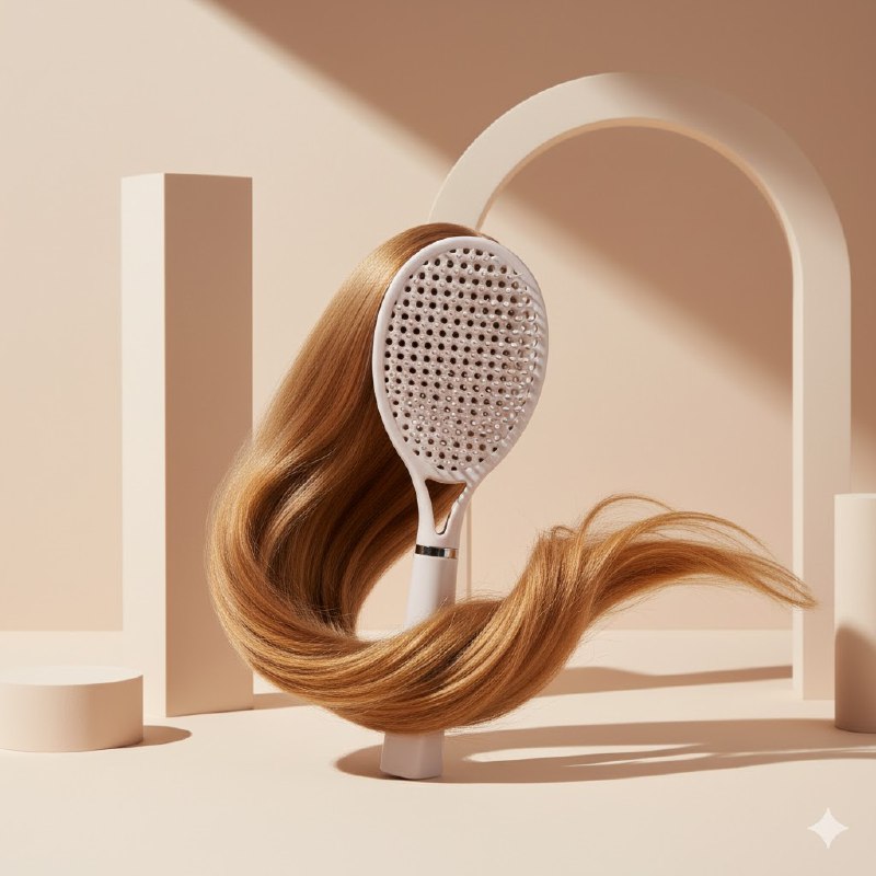 CEPILLO PEINE PARA EL CABELLO MASAJEADOR Y DESENREDANTE EN FORMA DE RAQUETA DE TENIS, 3 COLORES