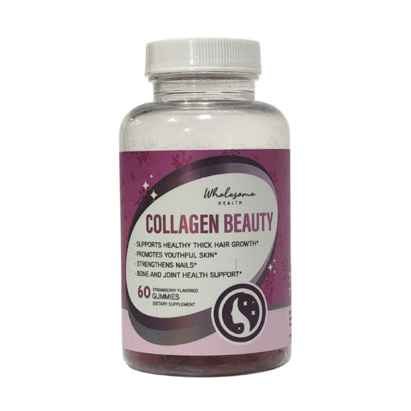 VITAMINAS EN GOMITAS DE COLAGENO PARA EL CABELLO SALUDABLE WHOLESOME 60UND