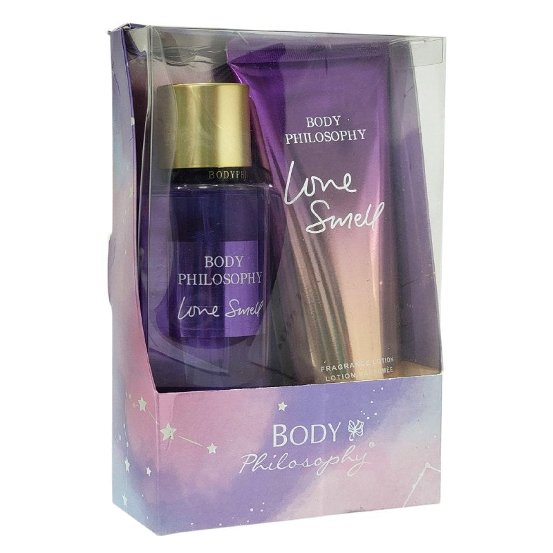SET BODY PHILOSOPHY OLOR A AMOR SPLASH 250ML, CREMA CORPORAL 236ML (M)