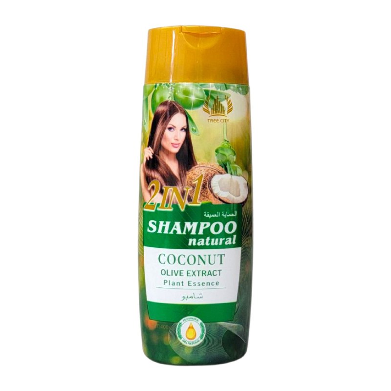 SHAMPOO DE EXTRACTO DE OLIVA Y COCO TREE CITY 400ML