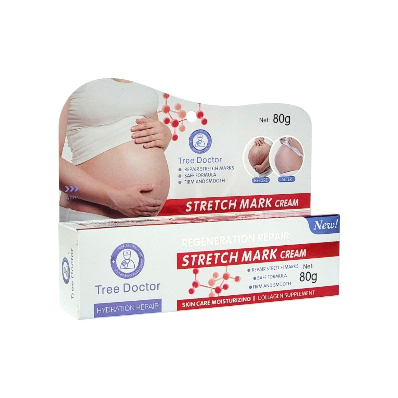 CREMA CORPORAL REPARADORA DE ESTRIAS CON COLAGENO TREE DOCTOR 80G