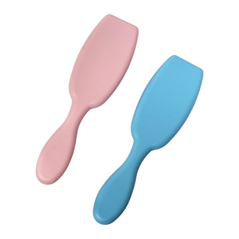 CEPILLO MASAJEADOR PARA EL CABELLO EXFOLIANTE DE CERDAS SUAVES DE SILICONA 20CM