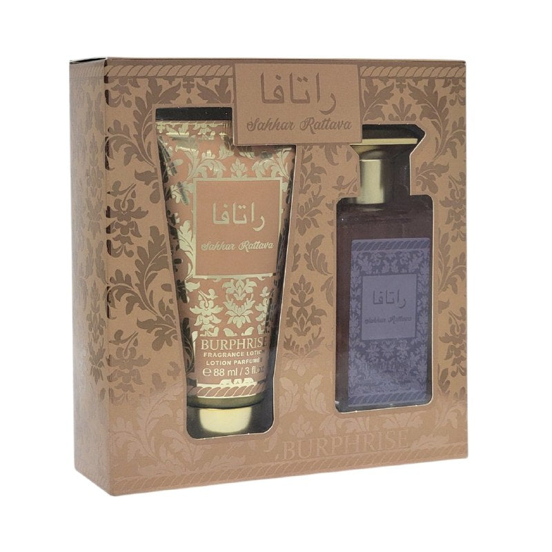 SET SAHHAR RATTAVA BURPHRISE EDP 100ML, BODY LOTION 88ML (M)