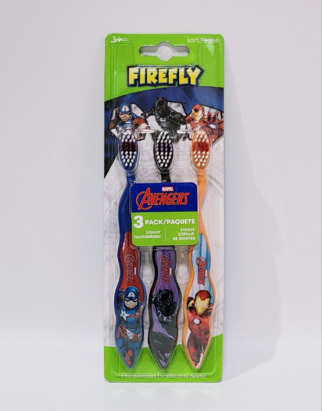 CEPILLO DE DIENTES EN SET DE 3UND PARA NIÑO FIREFLY MARVEL AVENGERS