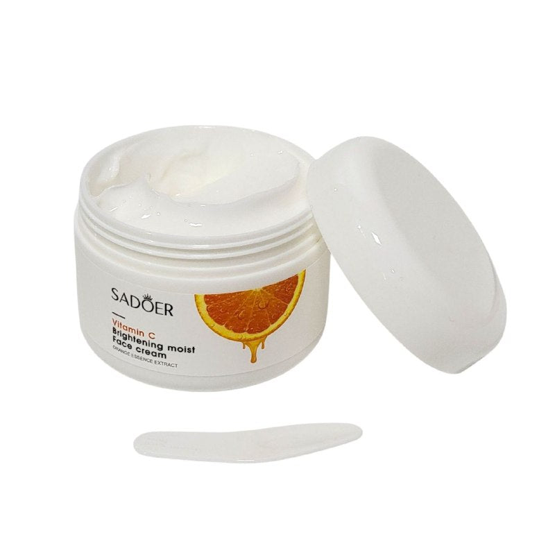 CREMA FACIAL HIDRATANTE E ILUMINADORA CON VITAMINA C SADOER 100G