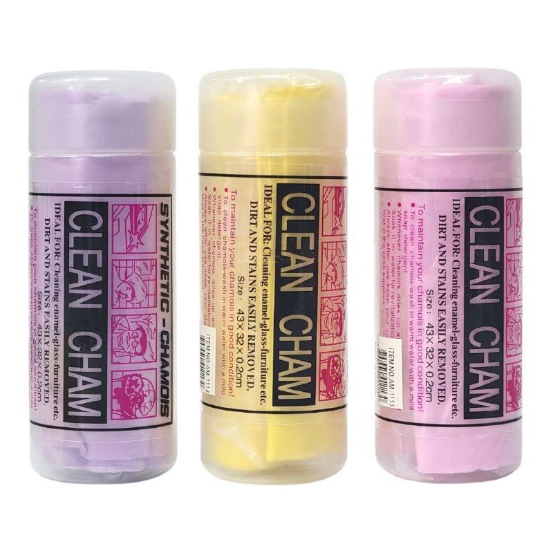 TRAPO DE GAMUZA SINTETICA DE ALTA ABSORCION CLEAN CHAM 43X32CM