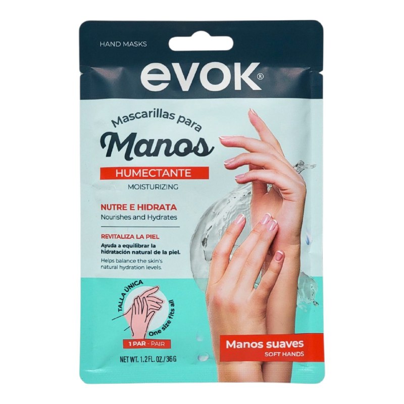 MASCARILLA PARA MANOS HUMECTANTE E HIDRATANTE EVOK 1 PAR TALLA UNICA
