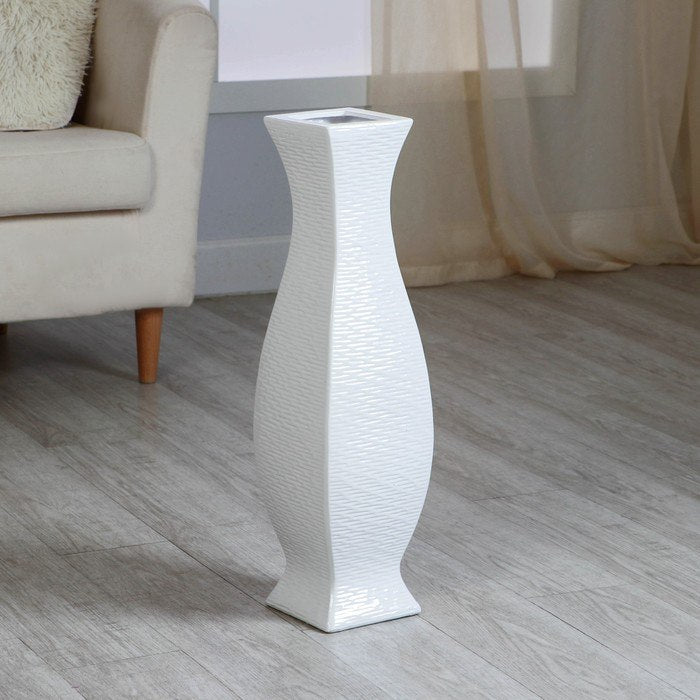 DECORACION JARRON PARA SALA DE ESTAR ELEGANTE Y MORDERNO 60X15CM