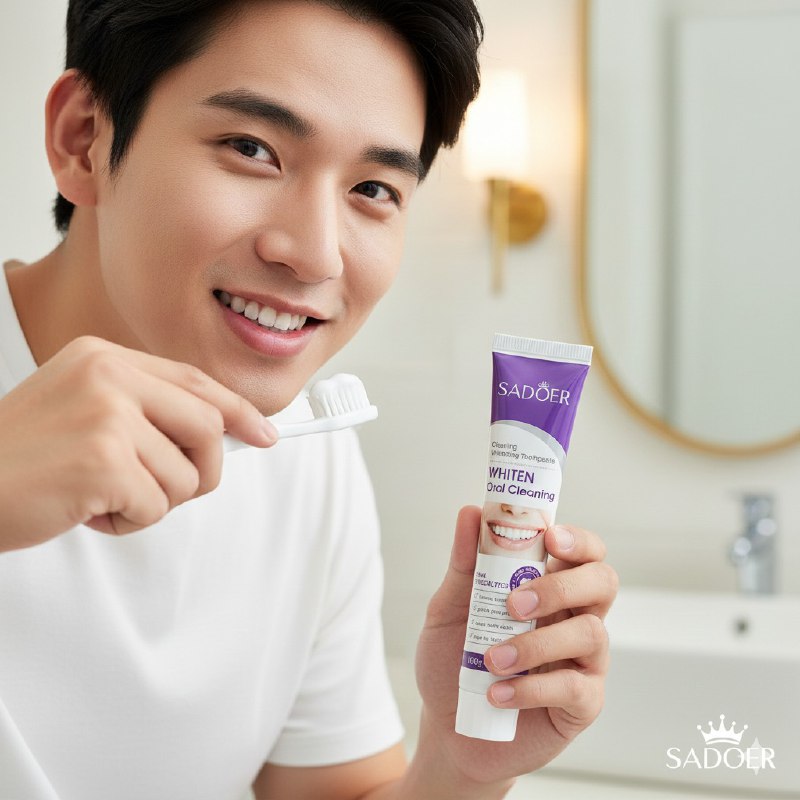 PASTA DENTAL LIMPIADORA Y BLANQUEADORA SUAVE PARA LAS ENCIAS SADOER 100G