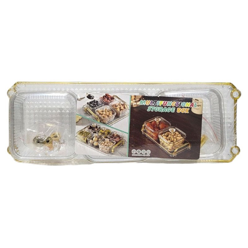ORGANIZADOR RECIPIENTE CAJA DE ALMACENAMIENTO MULTIFUNCIONAL PLASTICAS, DURADERAS Y ELEGANTES, CON BANDEJA MULTIFUNCTIONAL STORAGE BOX 3UND