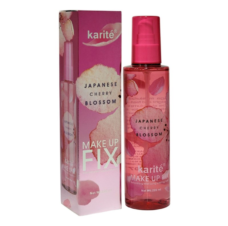 FIJADOR DE MAQUILLAJE DE FLOR DE CEREZO JAPONES REFRESCANTE DURADERO HIDRATANTE KARITE 220ML