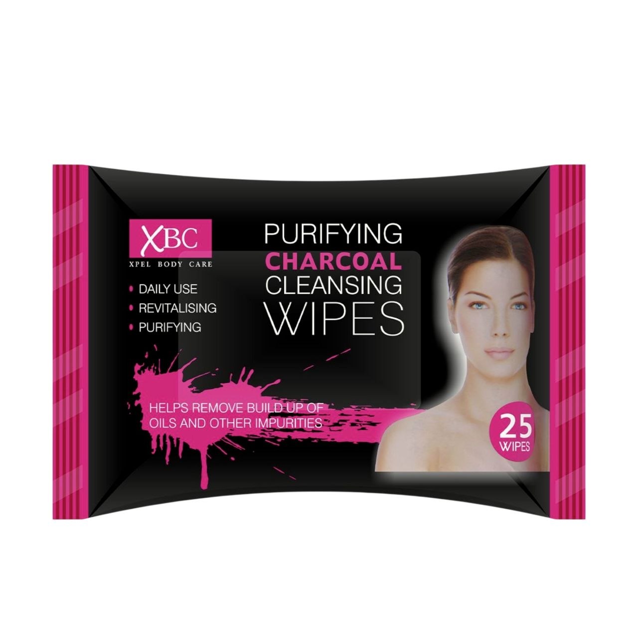 TOALLITAS LIMPIADORAS DE CARBÓN PURIFICANTE 25UND XBC