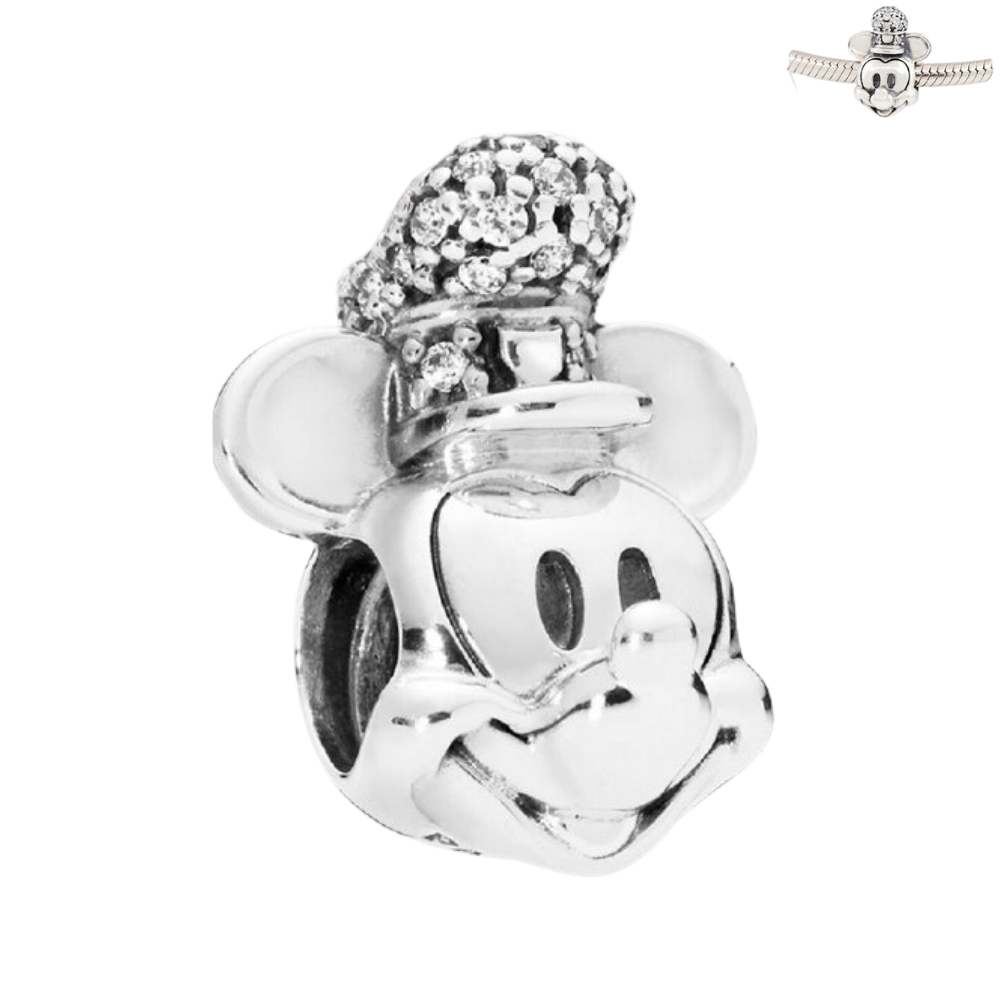 PCHARM1829 CABEZA MICKEY MOUSE CON SOMBRERO Y CIRCONES