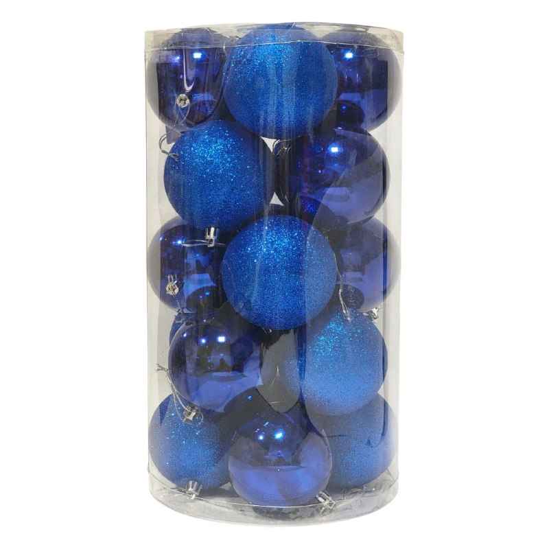 DECORACION ADORNO NAVIDEÑO PAQUETE DE 20 BOLAS DECORATIVAS,8 CM 49X64X49 IDEALES PARA DARLE UN TOQUE UNICO A TU ARBOL DE NAVIDAD