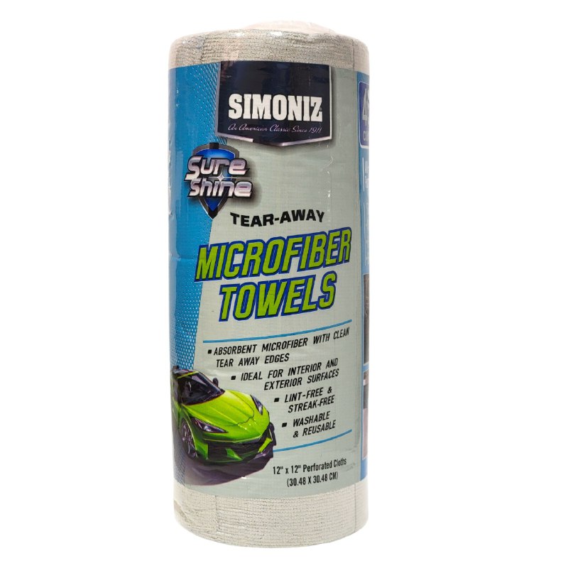 TRAPO DE MICROFIBRA MULTIUSOS EN PAQUETE DE 45 PIEZAS SIMONIZ 30X30CM