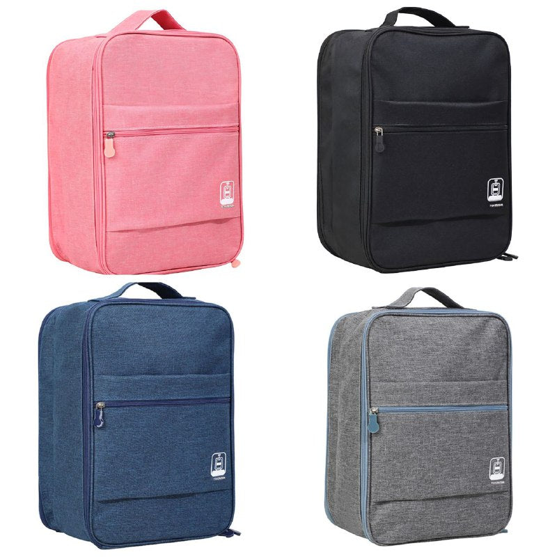 BOLSO DE VIAJE ORGANIZADORA PARA ZAPATOS, BOLSA ORGANIZADORA PORTATIL IMPERMEABLE, 3 A 4 PARES DE CAPACIDAD 4 COLORES