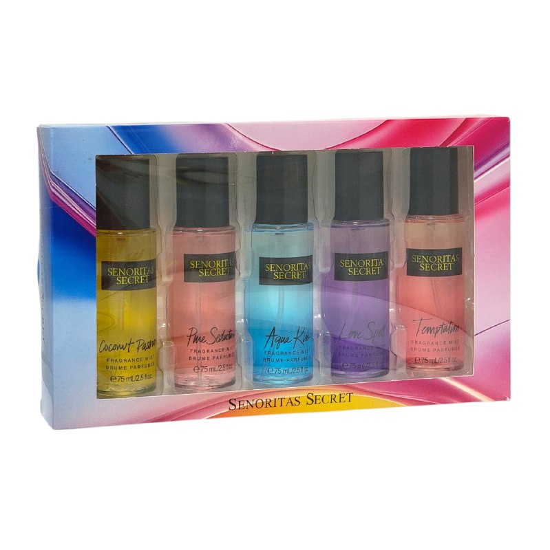 SET DE 5 MINI SPLASH SENORITAS SECRET 75MLX5 (M)