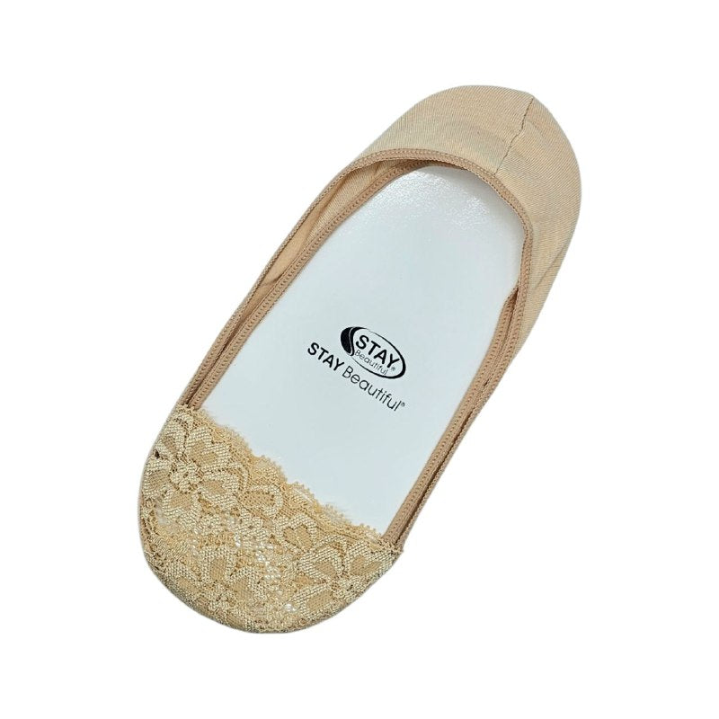 MEDIAS DE CORTE BAJO TRANSPIRABLES ANTIDESLIZANTES PARA MUJERES TALLA UNICA 1 PAR STAY BEAUTIFUL, 2 ESTILOS