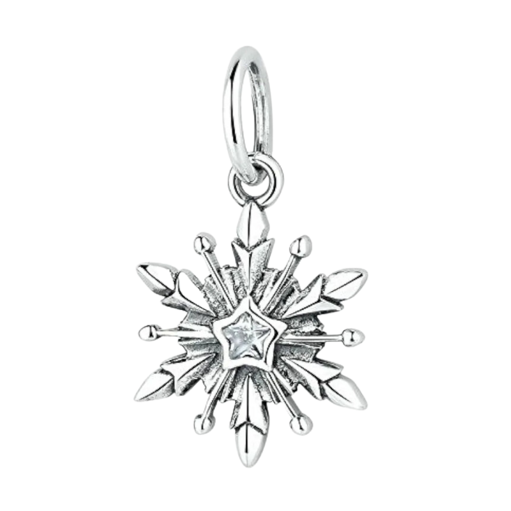 PCHARM1444 COLGANTE ESTRELLA, COPO DE NIEVE