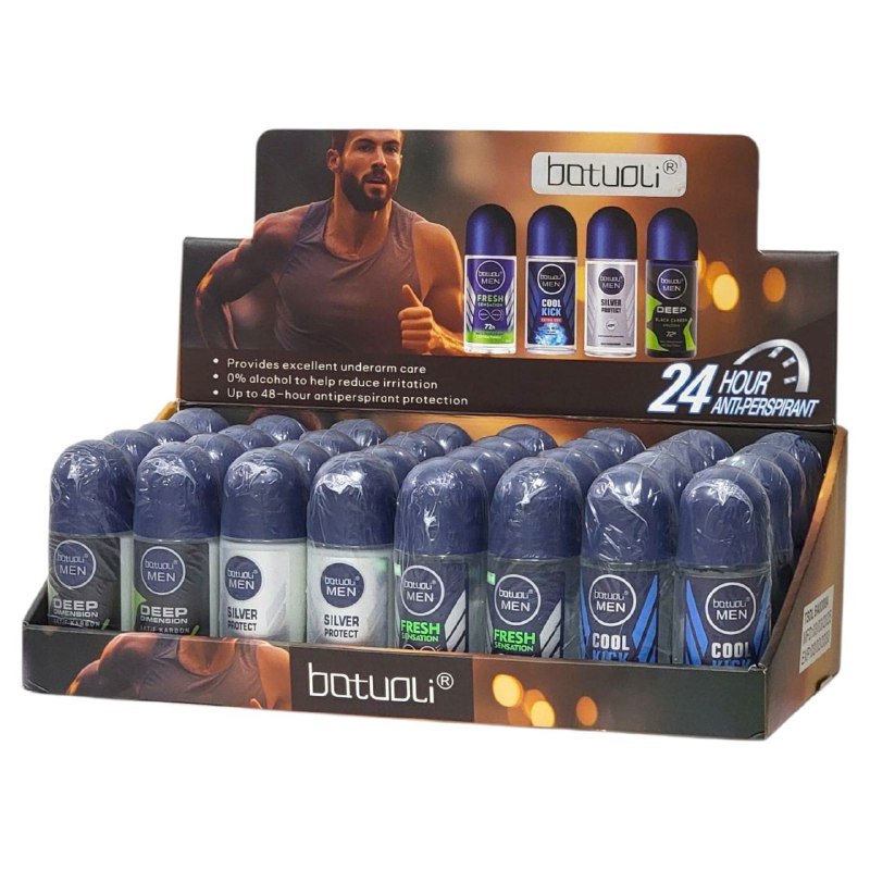 DESODORANTE PARA HOMBRES ANTITRANSPIRANTE EN ROLL-ON 50ML, DUPE DE NIVEA MEN, FORMULA PARA SEQUEDAD, DURACION 48H, ALEJADOS EL SUDOR Y OLOR TODO EL DIA BATOULI