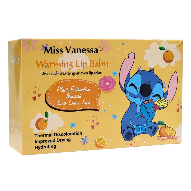 BRILLO LABIAL BALSAMO HIDRATANTE DE STITCH MISS VANESSA 4G