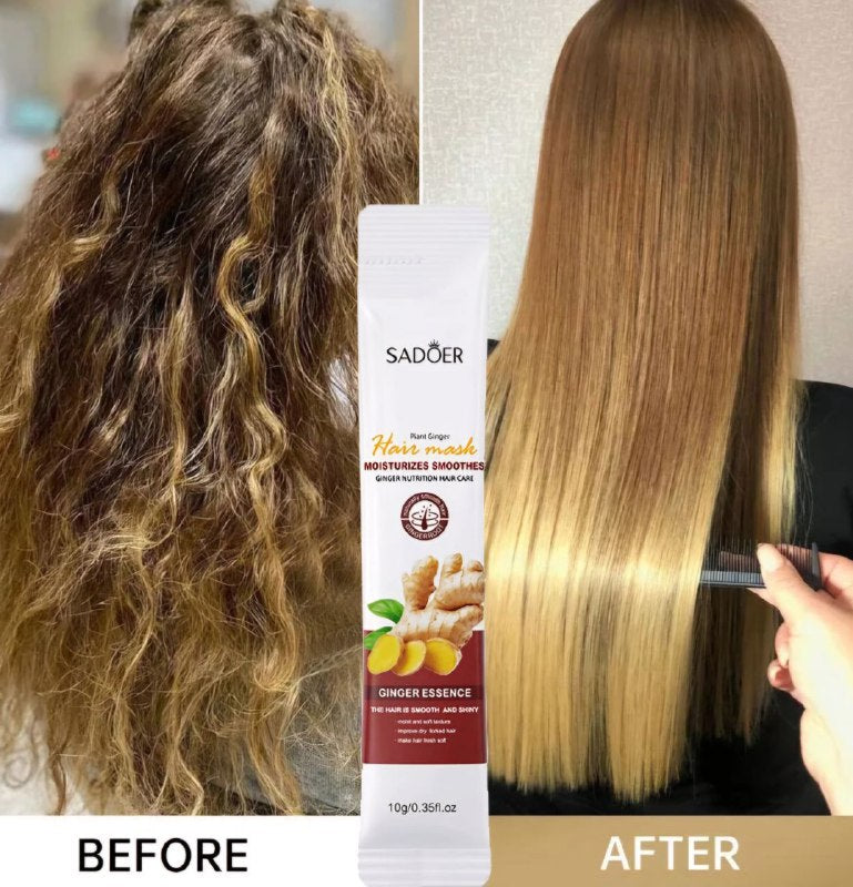 MASCARILLA PARA EL CABELLO CON ESENCIA DE JENGIBRE HIDRATANTE SADOER 10GX20
