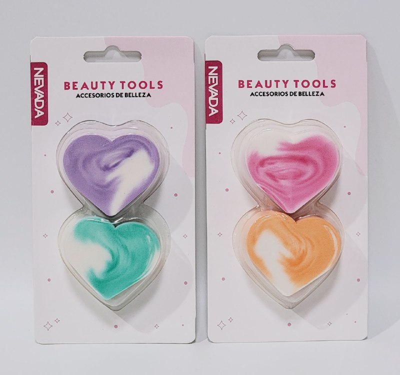 ESPONJAS PARA MAQUILLAJE EN SET DE 2 ESPONJAS NEVADA BEAUTY TOOLS