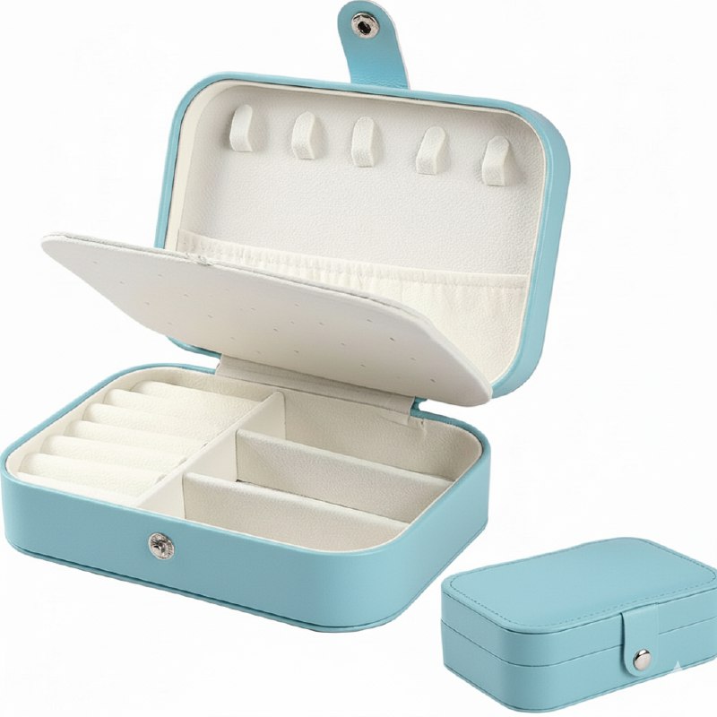 ORGANIZADOR JOYERO SEGURO Y ELEGANTE COMPACTO, 4 COLORES