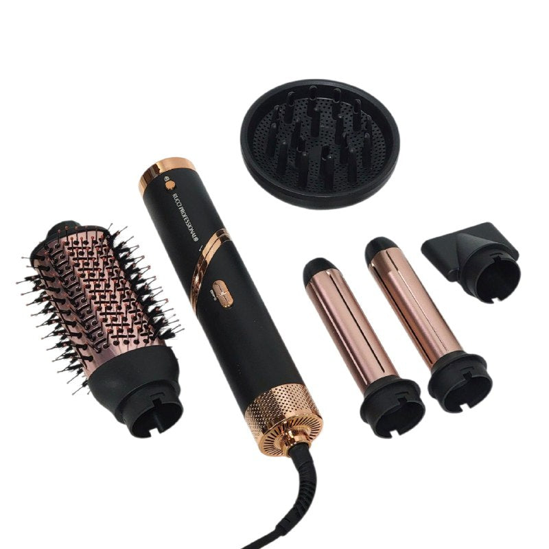 CEPILLO SECADOR DE CABELLO EN SET DE 5 PIEZAS INTERCAMBIABLES SECADO RAPIDO RUCCI