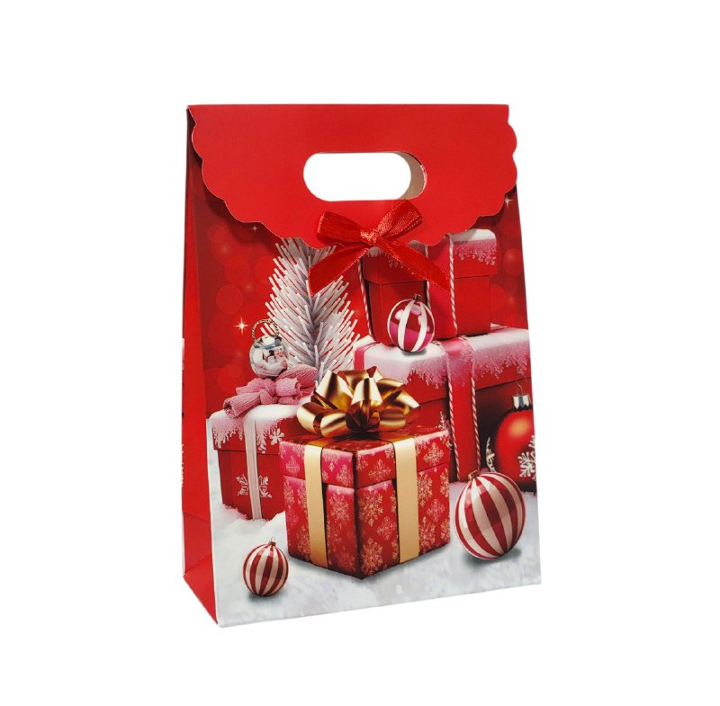 BOLSA DE REGALO NAVIDEÑA MINI MEDIANO 14X21CM